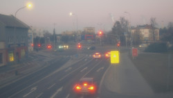 Křižovatka ulic Komenského a Velké Novosady