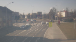 Křižovatka ulic Komenského a Velké Novosady