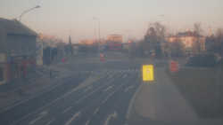 Křižovatka ulic Komenského a Velké Novosady