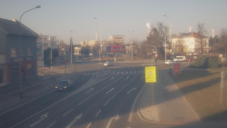 Křižovatka ulic Komenského a Velké Novosady