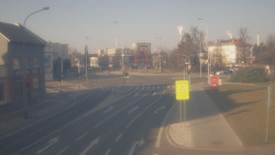 Křižovatka ulic Komenského a Velké Novosady