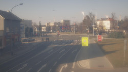 Křižovatka ulic Komenského a Velké Novosady