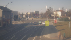 Křižovatka ulic Komenského a Velké Novosady