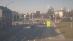 Křižovatka ulic Komenského a Velké Novosady