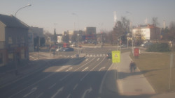 Křižovatka ulic Komenského a Velké Novosady