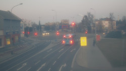 Křižovatka ulic Komenského a Velké Novosady