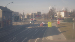 Křižovatka ulic Komenského a Velké Novosady