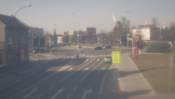 Křižovatka ulic Komenského a Velké Novosady