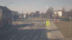 Křižovatka ulic Komenského a Velké Novosady