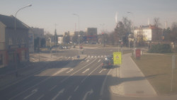 Křižovatka ulic Komenského a Velké Novosady