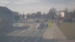 Křižovatka ulic Komenského a Velké Novosady