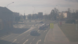 Křižovatka ulic Komenského a Velké Novosady