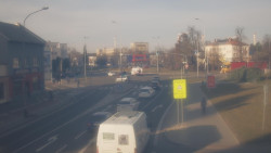 Křižovatka ulic Komenského a Velké Novosady