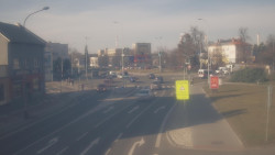 Křižovatka ulic Komenského a Velké Novosady