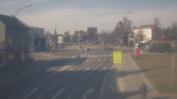 Křižovatka ulic Komenského a Velké Novosady