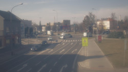 Křižovatka ulic Komenského a Velké Novosady