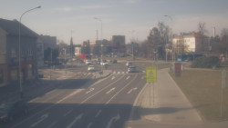 Křižovatka ulic Komenského a Velké Novosady