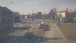 Křižovatka ulic Komenského a Velké Novosady