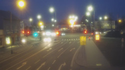 Křižovatka ulic Komenského a Velké Novosady