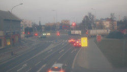 Křižovatka ulic Komenského a Velké Novosady