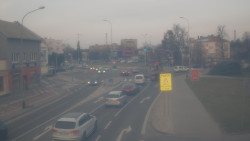 Křižovatka ulic Komenského a Velké Novosady