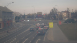 Křižovatka ulic Komenského a Velké Novosady