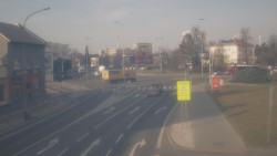 Křižovatka ulic Komenského a Velké Novosady