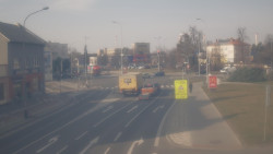 Křižovatka ulic Komenského a Velké Novosady