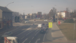 Křižovatka ulic Komenského a Velké Novosady