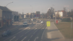 Křižovatka ulic Komenského a Velké Novosady