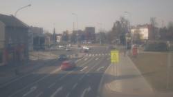 Křižovatka ulic Komenského a Velké Novosady