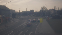 Křižovatka ulic Komenského a Velké Novosady