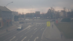 Křižovatka ulic Komenského a Velké Novosady