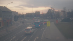 Křižovatka ulic Komenského a Velké Novosady