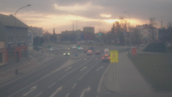 Křižovatka ulic Komenského a Velké Novosady