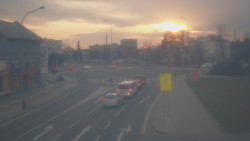 Křižovatka ulic Komenského a Velké Novosady