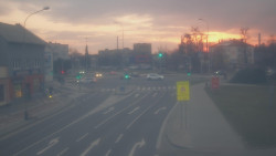 Křižovatka ulic Komenského a Velké Novosady