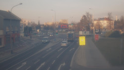 Křižovatka ulic Komenského a Velké Novosady