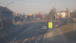 Křižovatka ulic Komenského a Velké Novosady