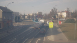 Křižovatka ulic Komenského a Velké Novosady