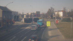 Křižovatka ulic Komenského a Velké Novosady