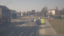 Křižovatka ulic Komenského a Velké Novosady