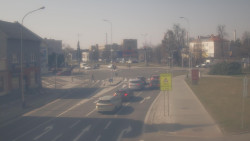 Křižovatka ulic Komenského a Velké Novosady