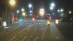 Křižovatka ulic Komenského a Velké Novosady