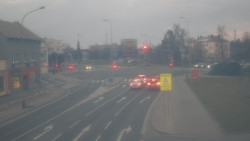 Křižovatka ulic Komenského a Velké Novosady