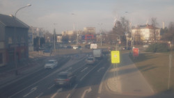 Křižovatka ulic Komenského a Velké Novosady