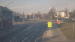 Křižovatka ulic Komenského a Velké Novosady