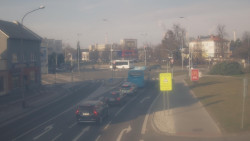 Křižovatka ulic Komenského a Velké Novosady