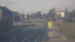 Křižovatka ulic Komenského a Velké Novosady