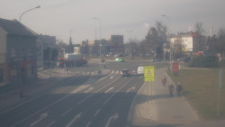 Křižovatka ulic Komenského a Velké Novosady